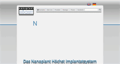 Desktop Screenshot of nanoplant-hoechst.de