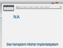 Tablet Screenshot of nanoplant-hoechst.de